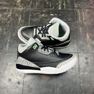 Jordan 3 Retro "Green Glow" (PS) Sz 2Y Little Kids Clean OG Rare